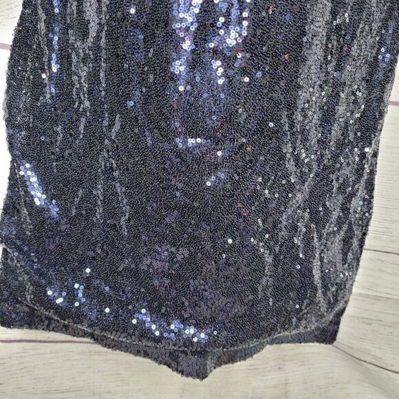 Women's Long Sleeves Sparkle Sequin Glamour Dress Small - Picture 3 of 4